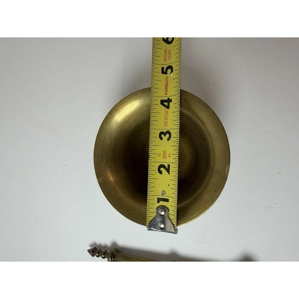 Solid Brass Design Face Mortar & Pestle Pharmacy Apothecary Vintage 3